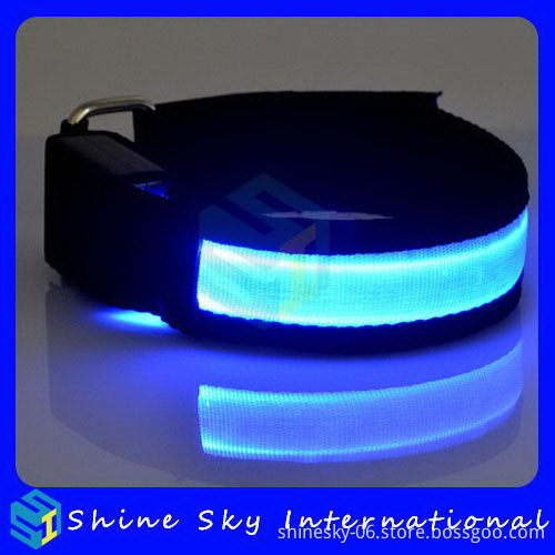 Alibaba China Hot-Sale Customized Led Flashing Nylon Armband